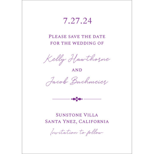Sweet Motif Save the Date Cards
